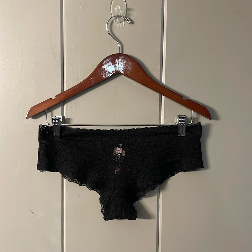 NWT Victoria's Secret Bikini Panty Black Lace Large Whimsigoth Sexy  Romantic